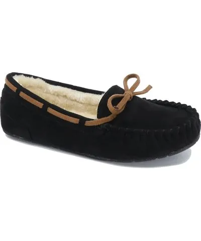 UNIONBAY Yum Faux Fur Moccasin Slippers for Women