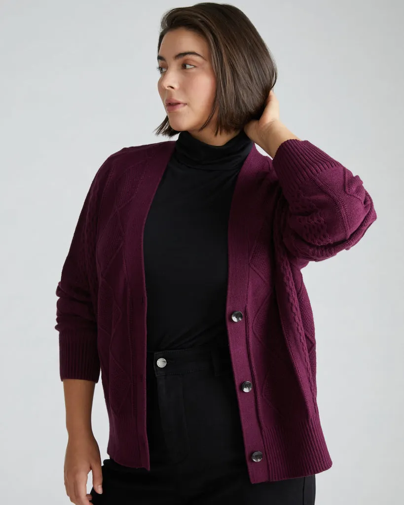 Acai Cable Knit Cardigan