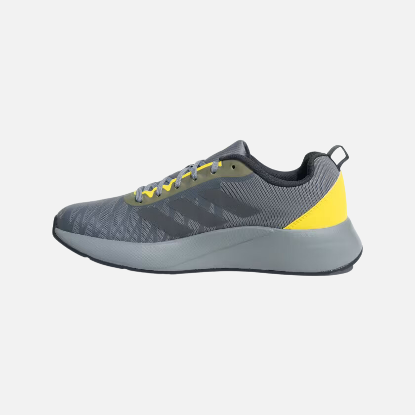 Adidas Flaash Run Men's Running Shoes - Medium Lead / Grey Six / Impact Yellow.