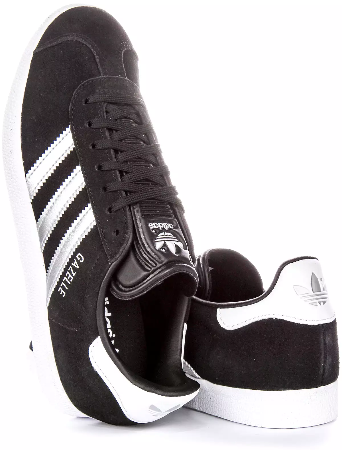 Adidas Gazelle - Black Silver - Women's Shoes