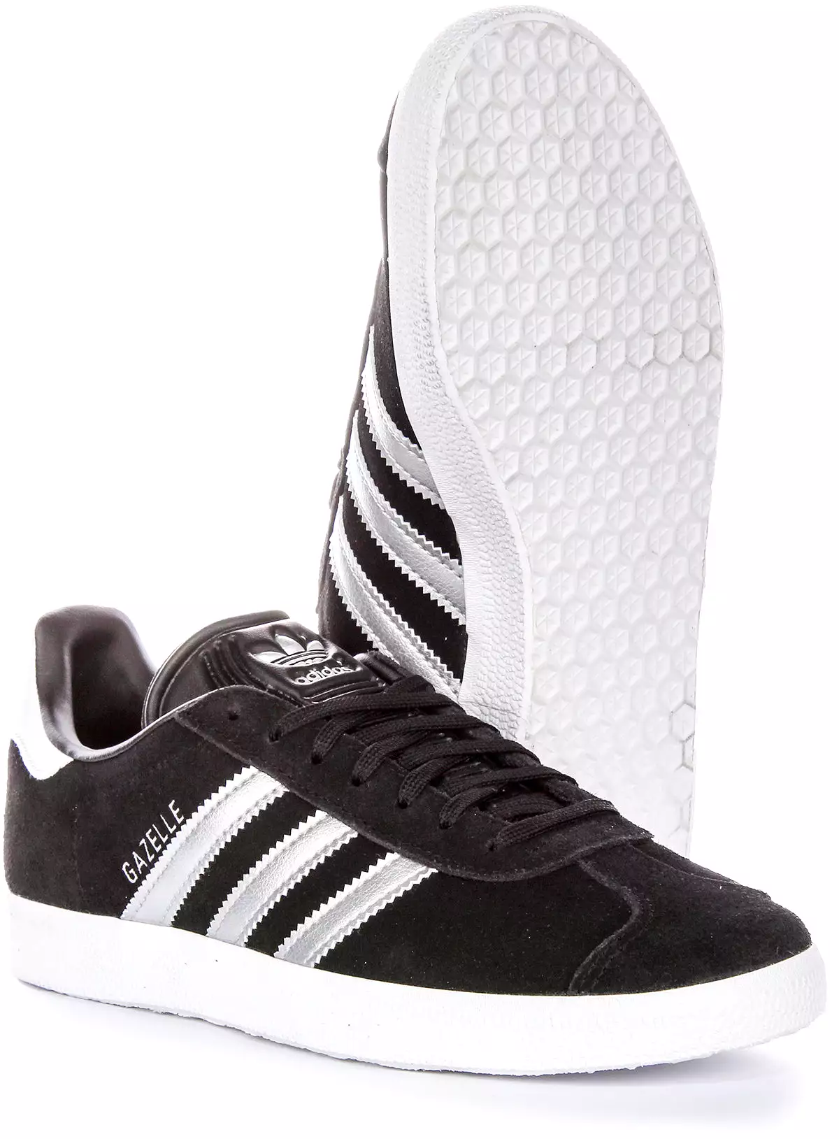 Adidas Gazelle - Black Silver - Women's Shoes