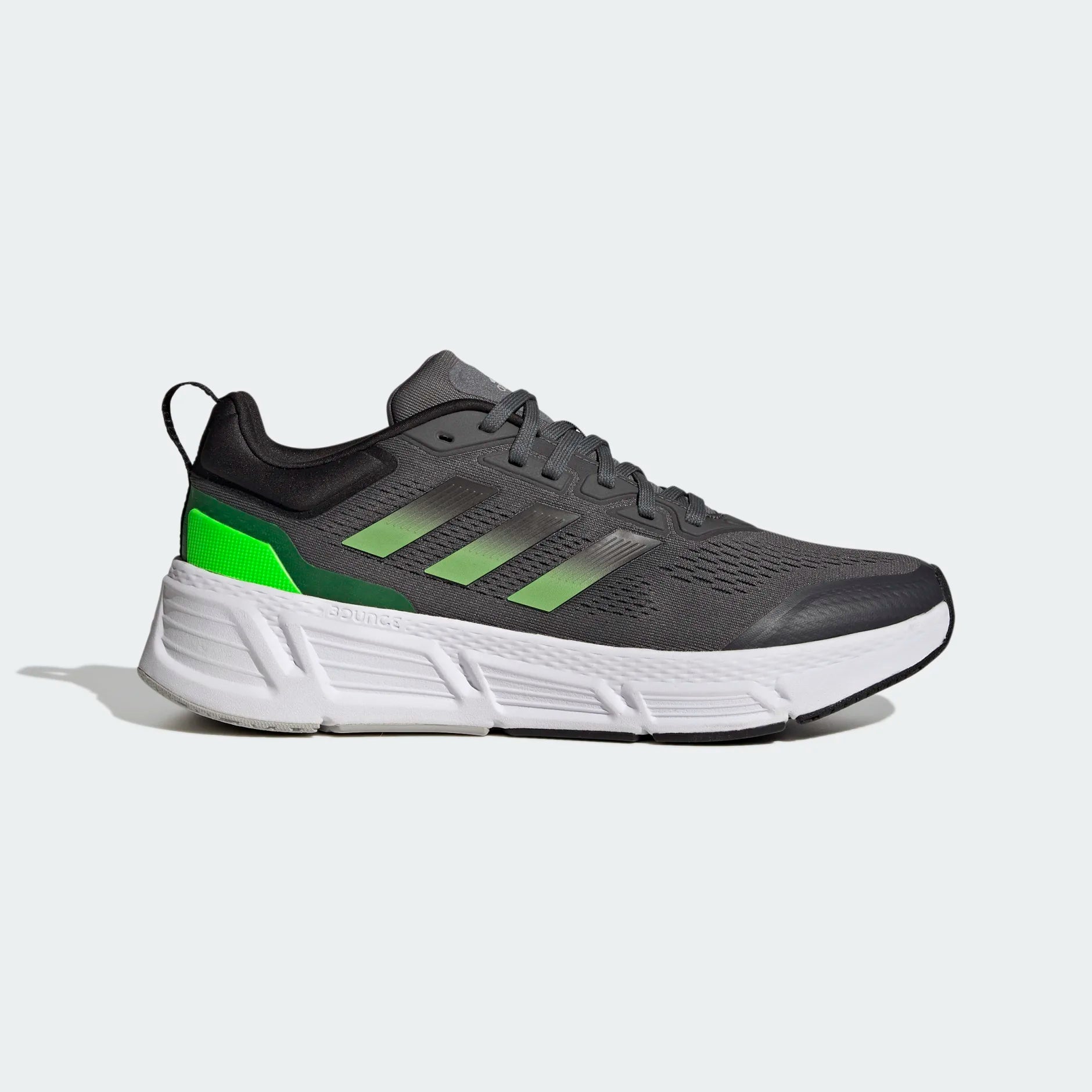 Adidas Men's Running Shoes - Black/Lime.