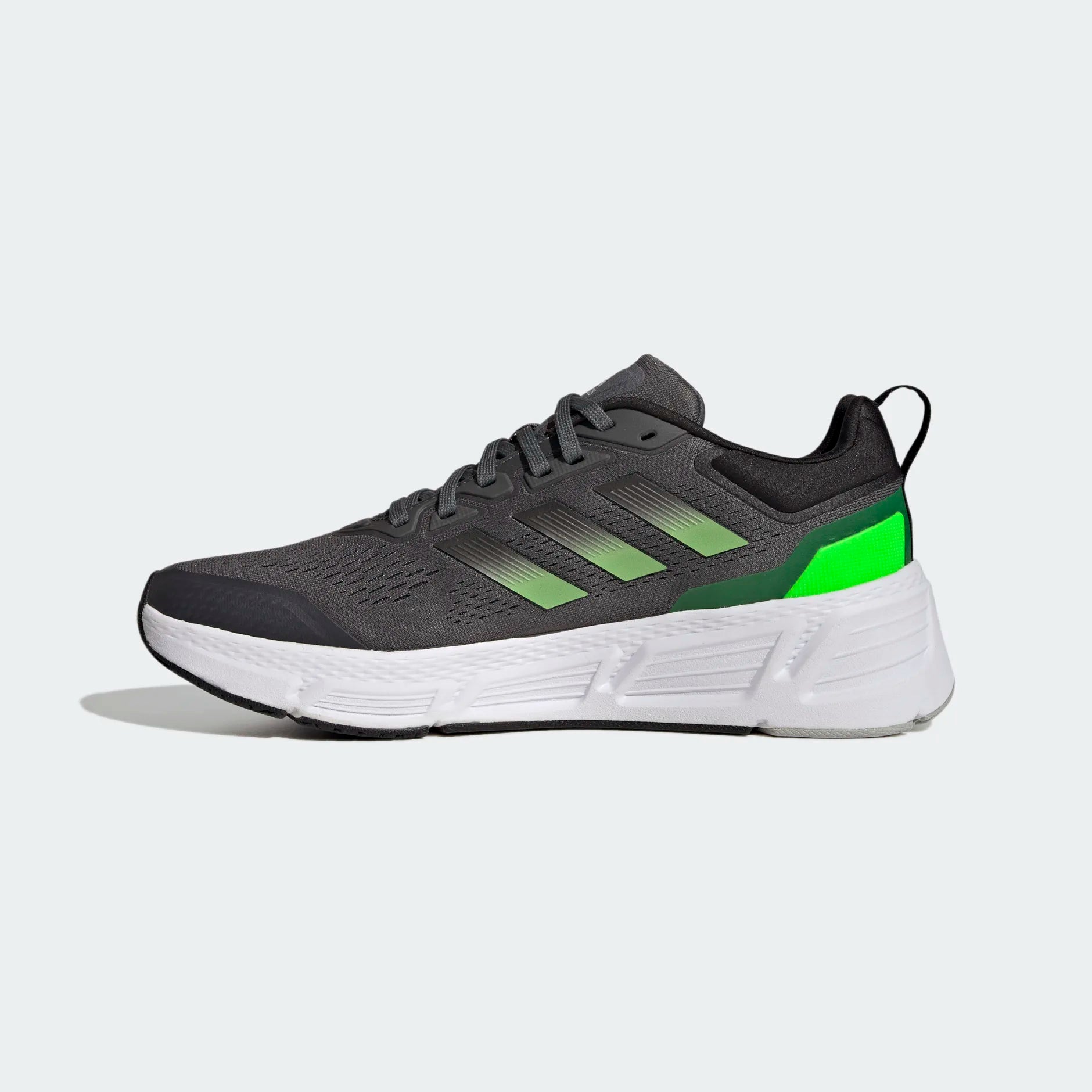 Adidas Men's Running Shoes - Black/Lime.