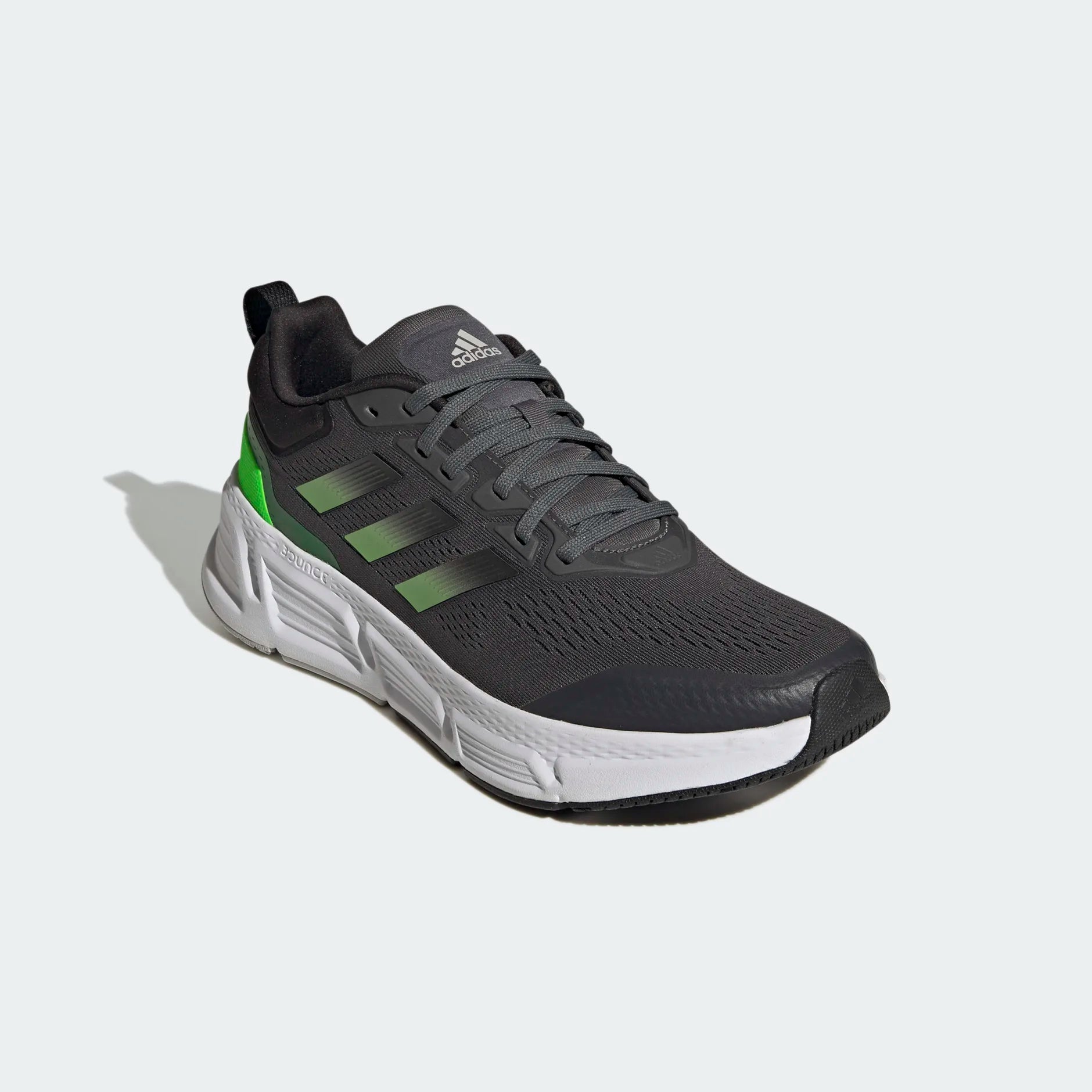 Adidas Men's Running Shoes - Black/Lime.