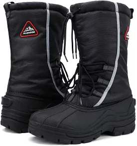 Aleader Men's Winter Snow Boots with Ankle Strap