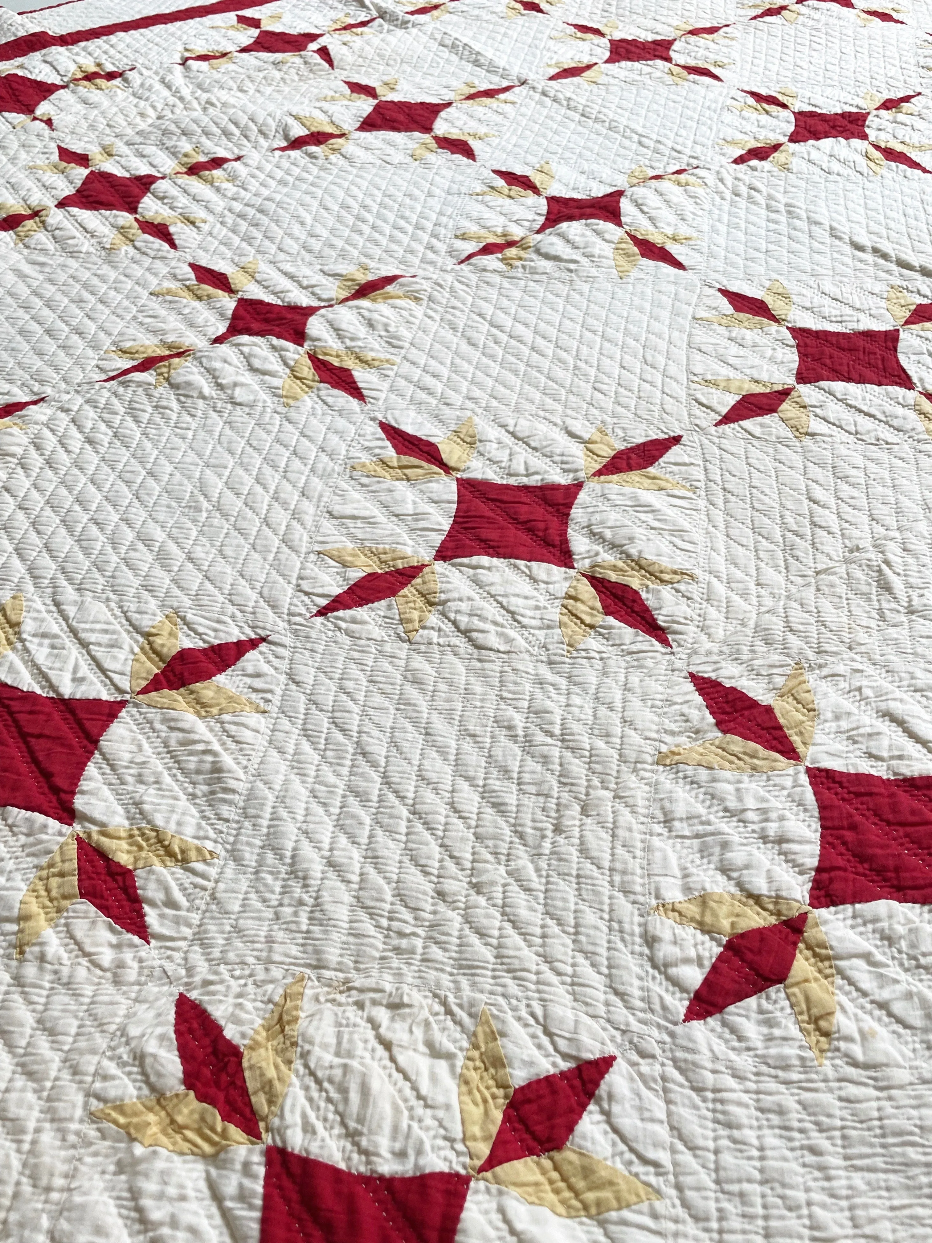 Vintage 1880s Turkey Tracks Quilt