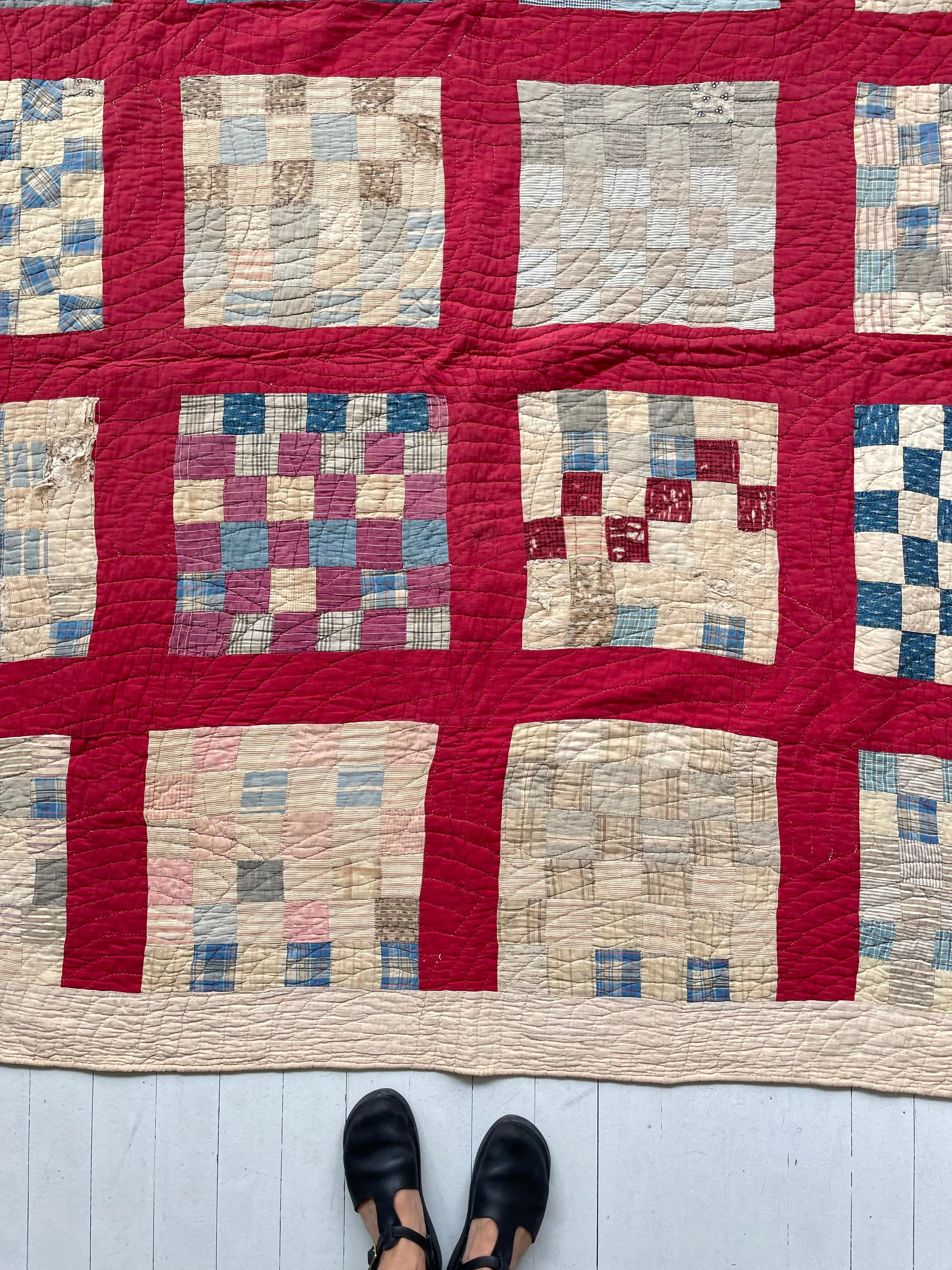 Vintage Handmade 1900s Quilt