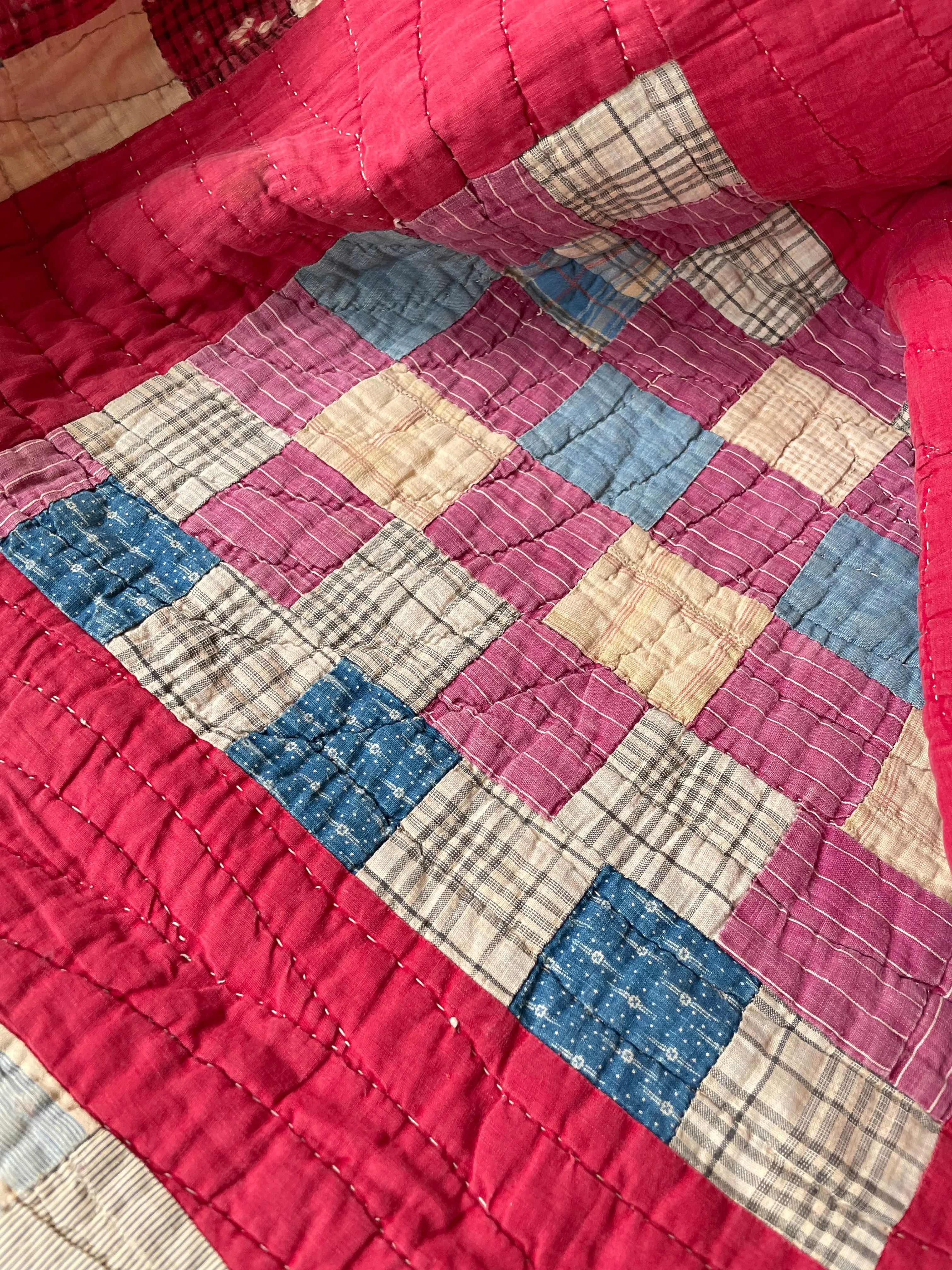 Vintage Handmade 1900s Quilt