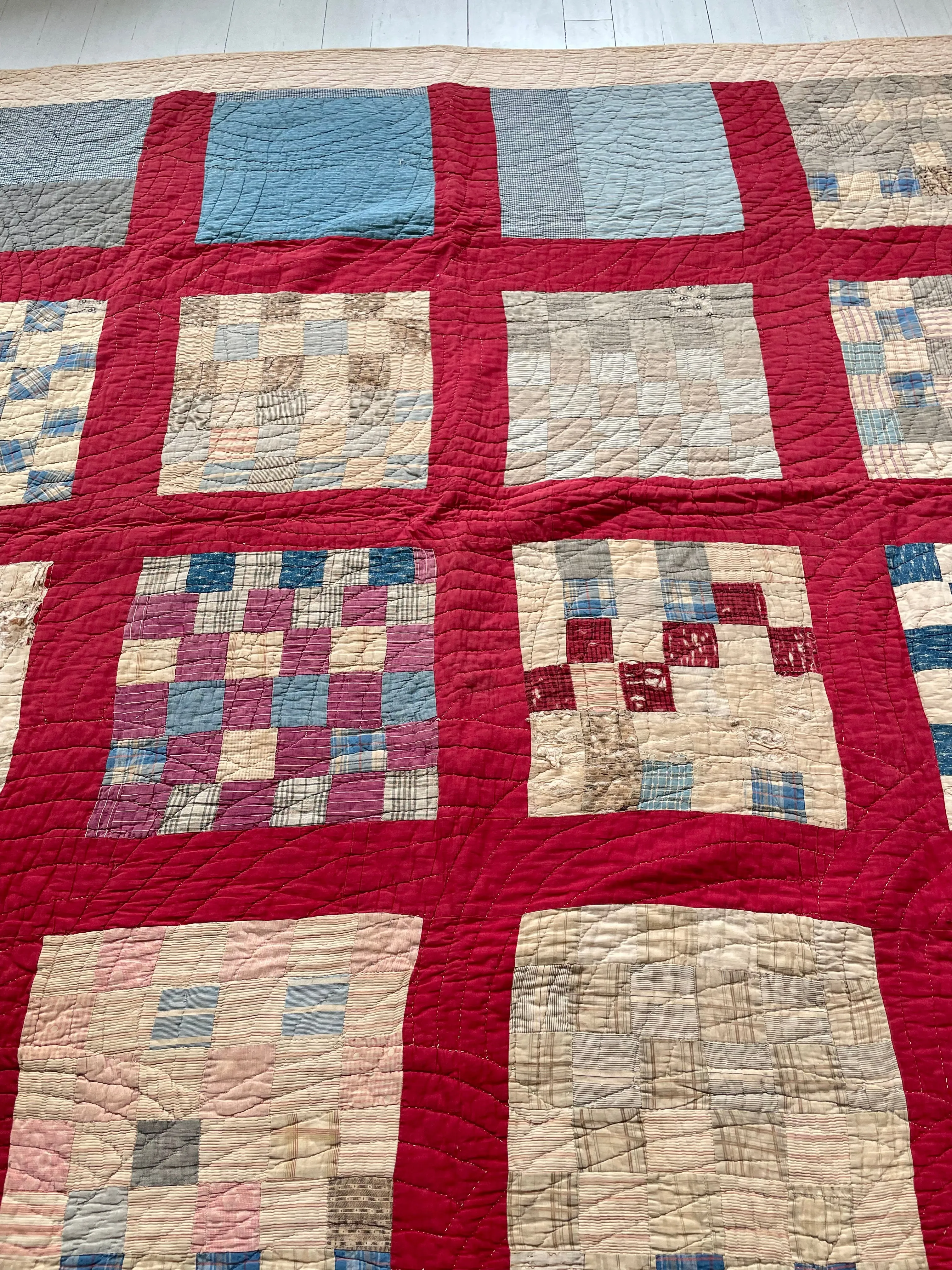 Vintage Handmade 1900s Quilt