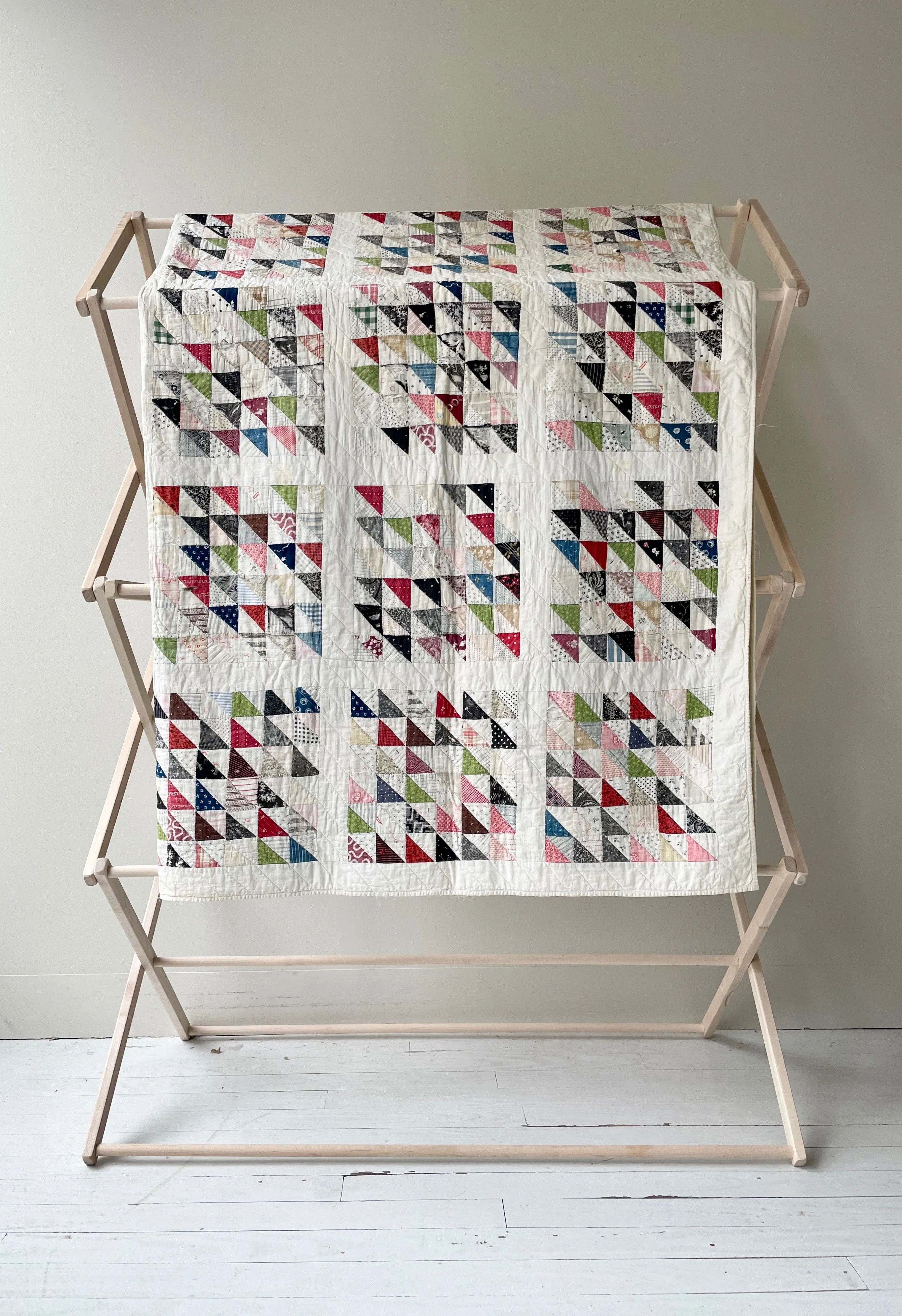 Vintage Triangle Blocks Quilt