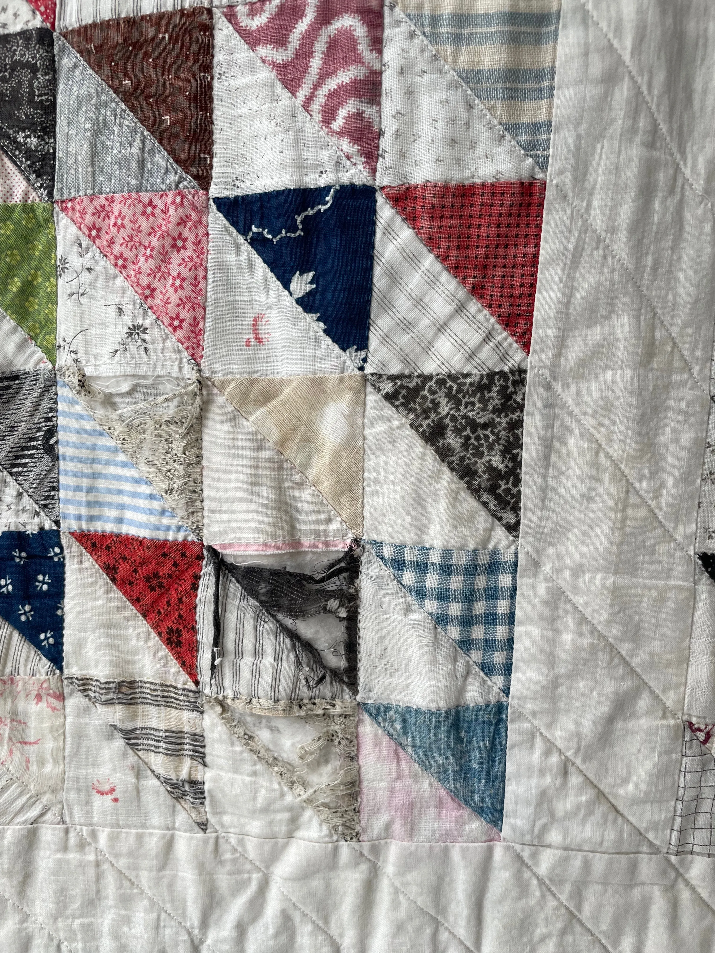 Vintage Triangle Blocks Quilt