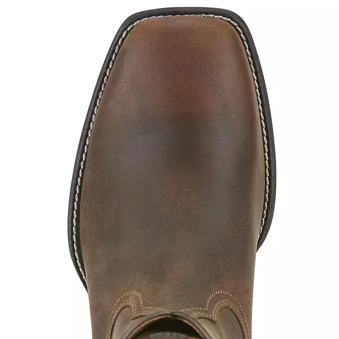 Ariat Heritage Roper Wide Square Toe Western Boots for Men.