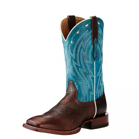 Ariat Men's Cowtown Chocolate Bullfrog Boots.