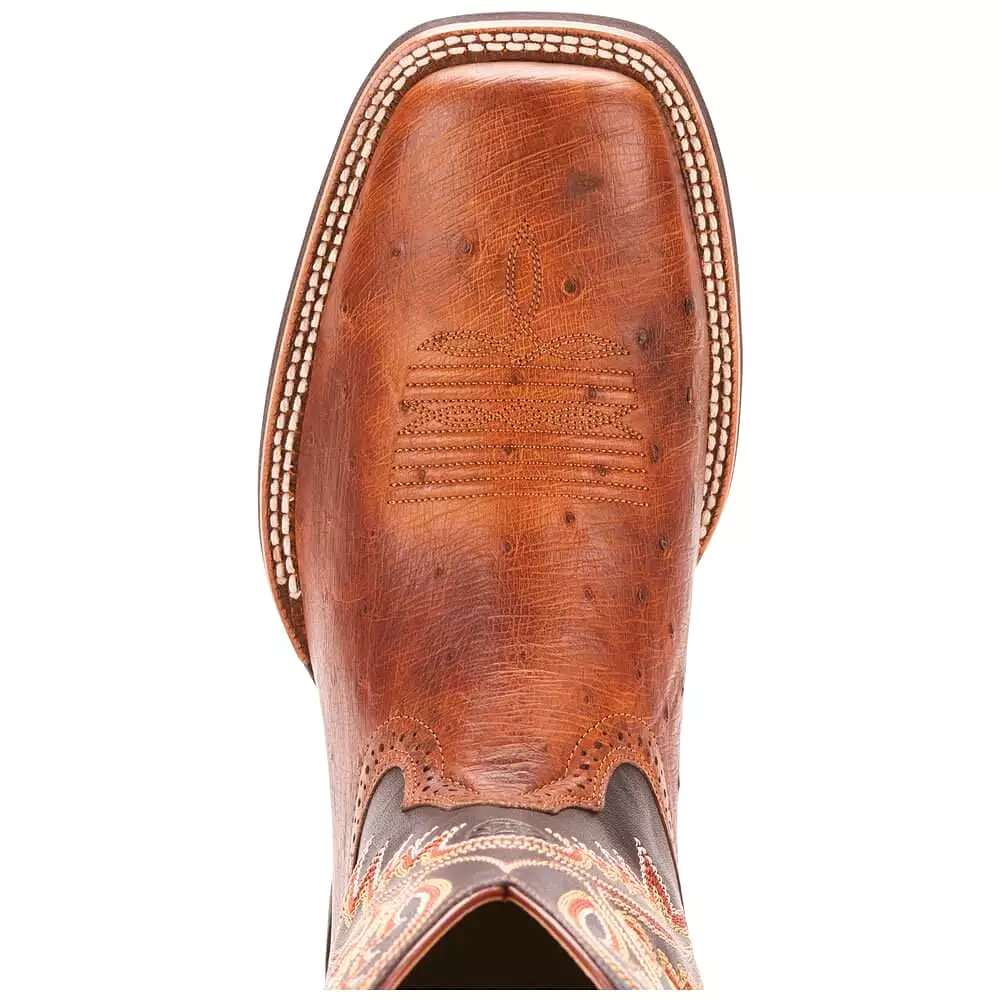 Ariat Quickdraw Horseman Boots - Ostrich Leather.