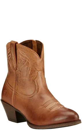 Ariat Women's Darlin Burnt Sugar Leather Western Booties, Round Toe