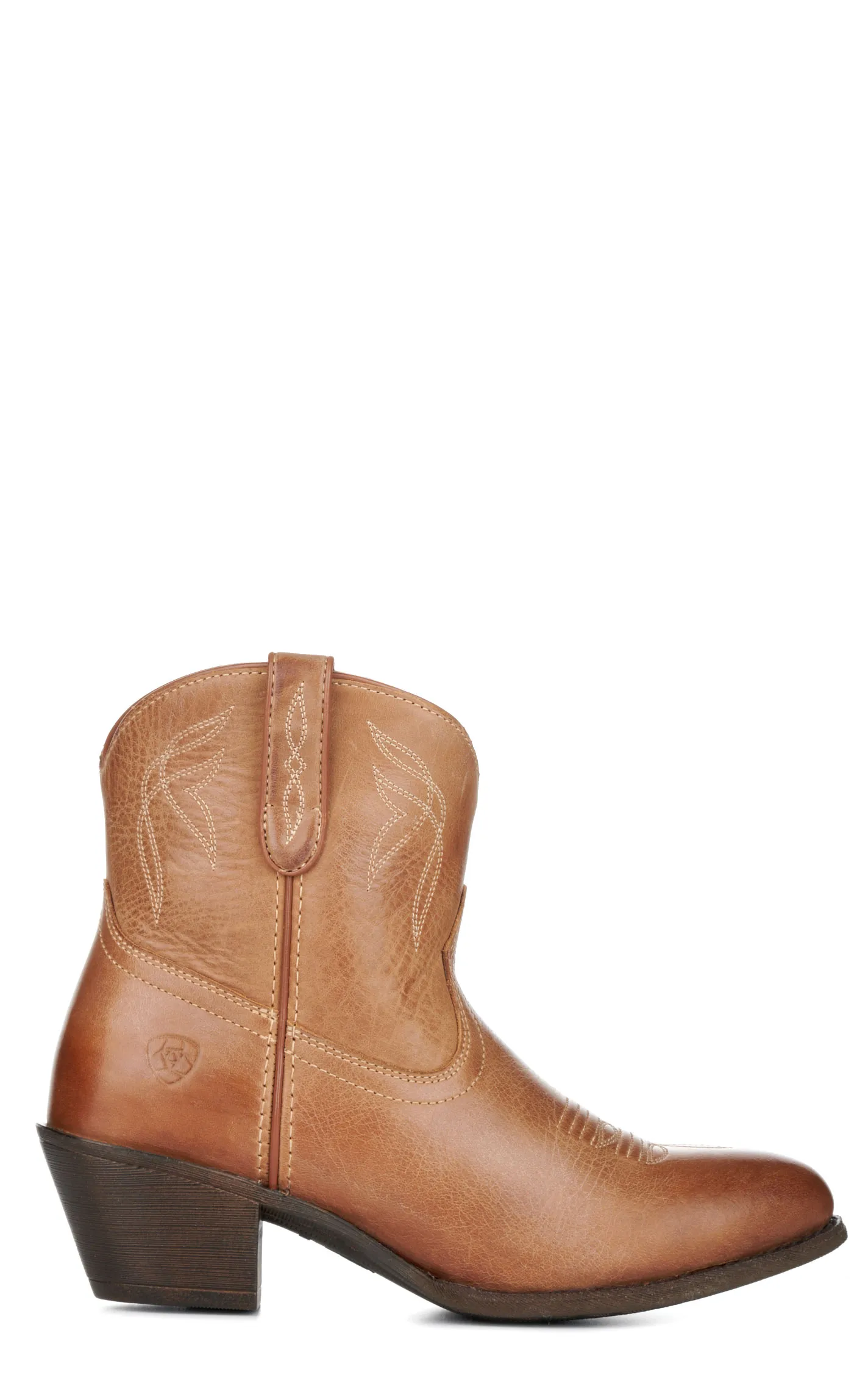 Ariat Women's Darlin Burnt Sugar Leather Western Booties, Round Toe