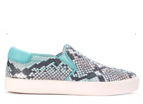 Ash Women's Trainers, Lagoon Blue Cobra Print Leather - Limited Availability