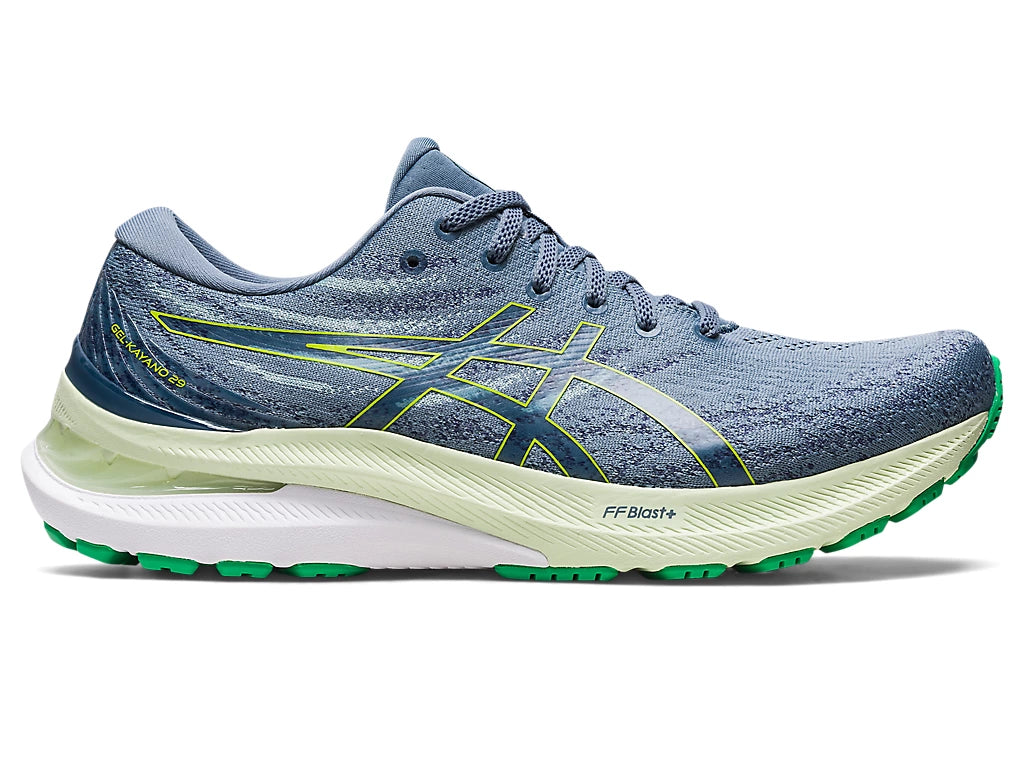 Asics Gel-Kayano 29 Men's Running Shoes - Steel Blue/Lime Zest