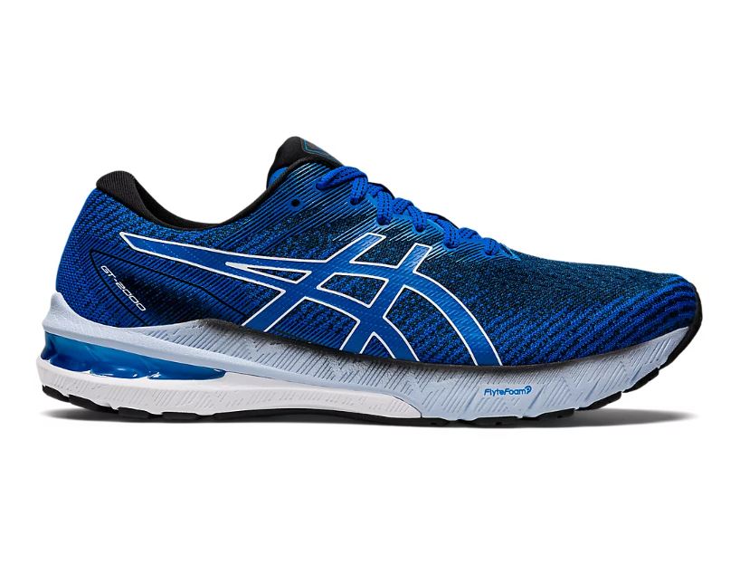 Asics GT-2000 10 Electric Blue/White Running Shoes.