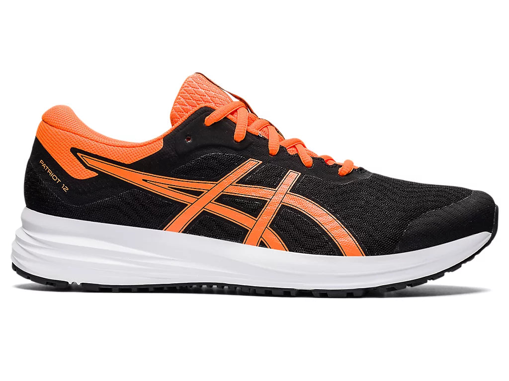 Asics Patriot 12 Men's Running Shoes - Black and Orange