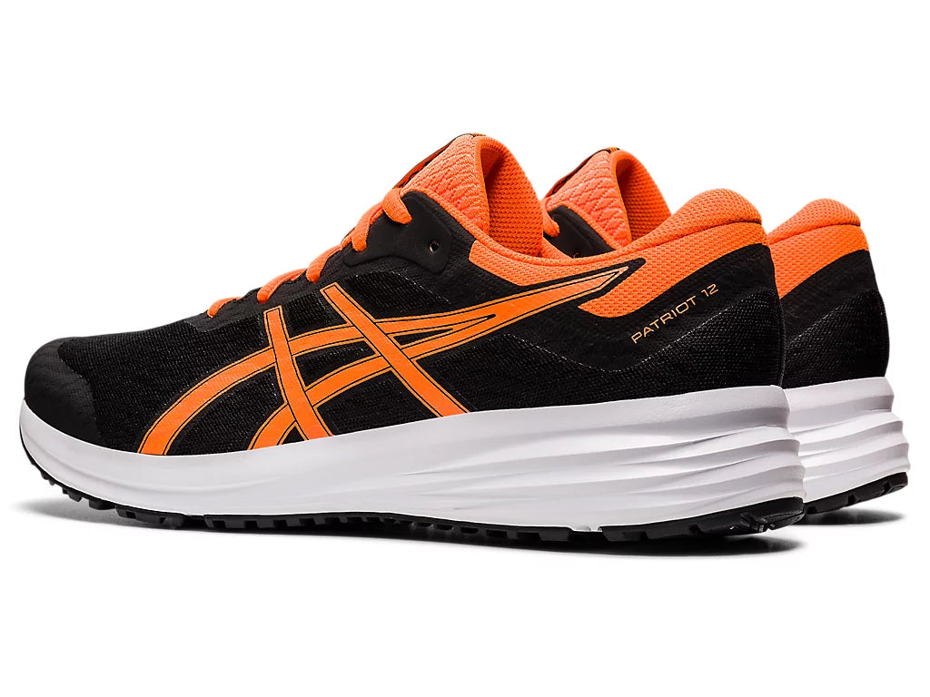 Asics Patriot 12 Men's Running Shoes - Black and Orange