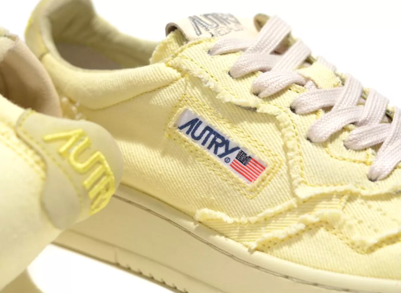 Autry Action Shoes - Yellow Iris Denim AULMDC05