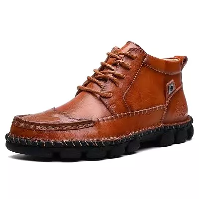 Autumn Winter Cow Leather Men's Boots