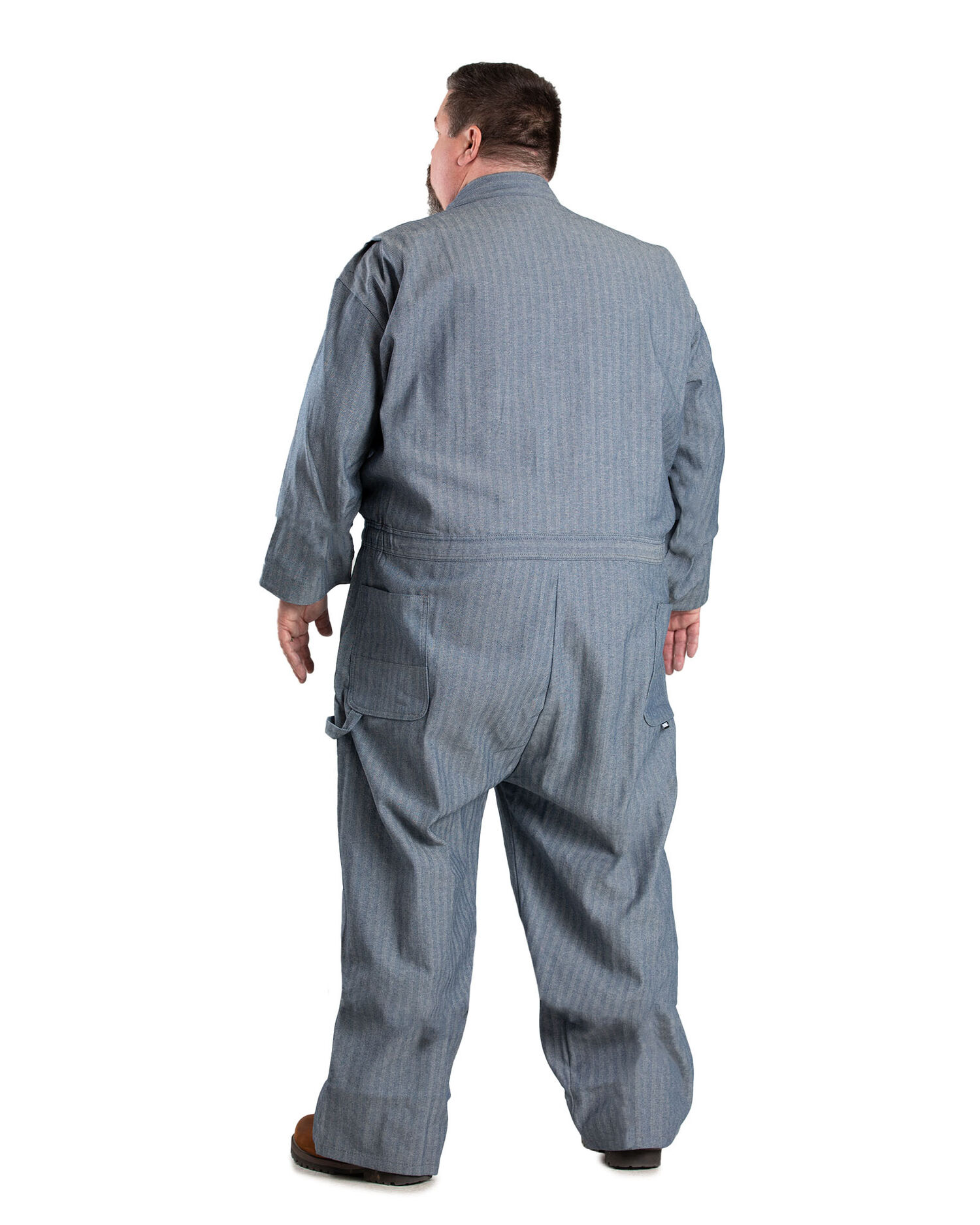 Berne Men's Coverall in Fisher Stripe