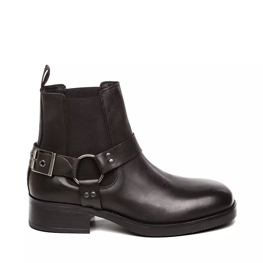 Black Leather Antonn Boots