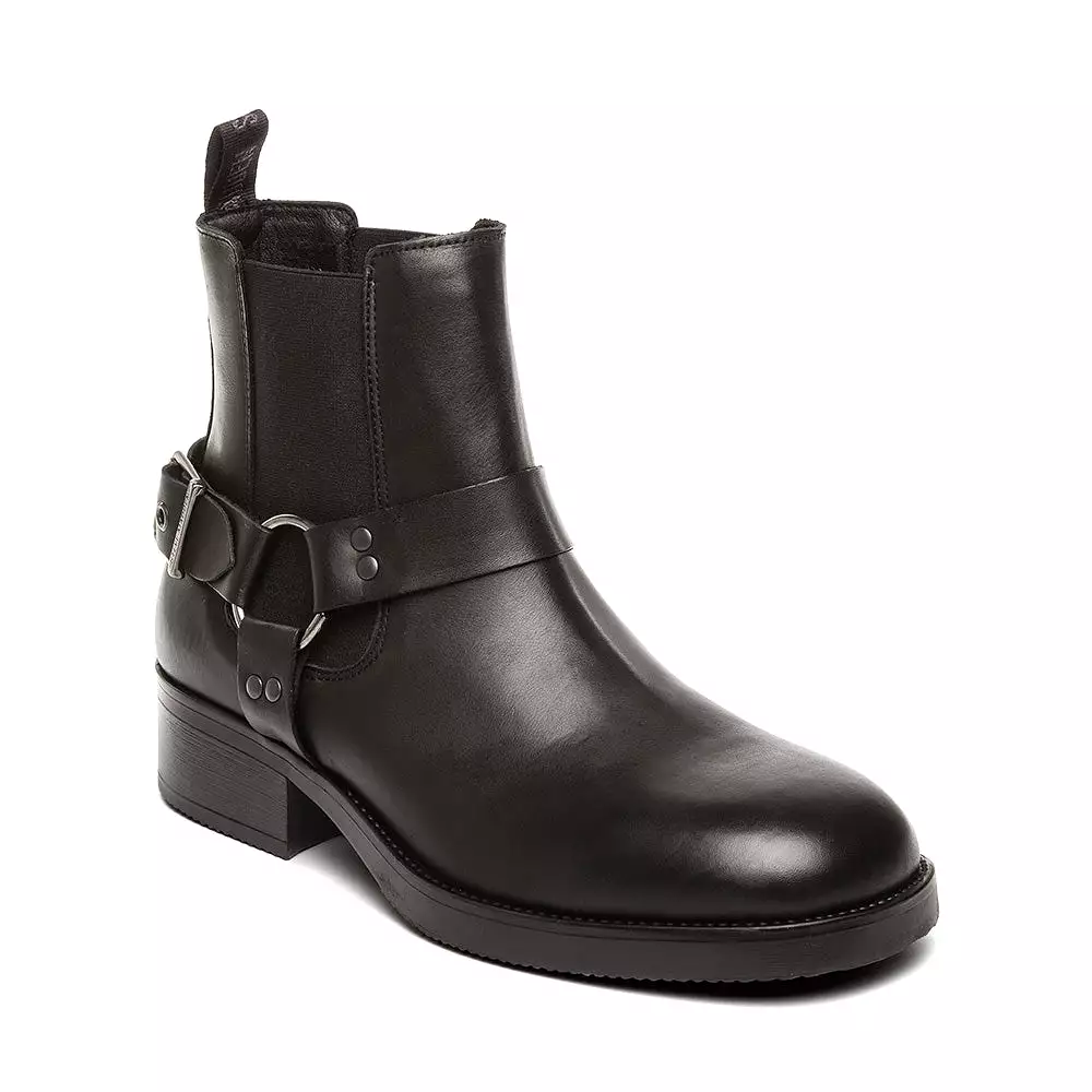 Black Leather Antonn Boots