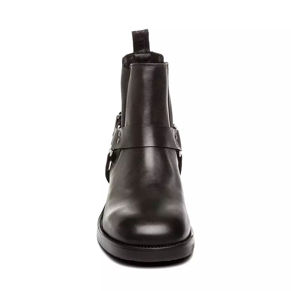 Black Leather Antonn Boots