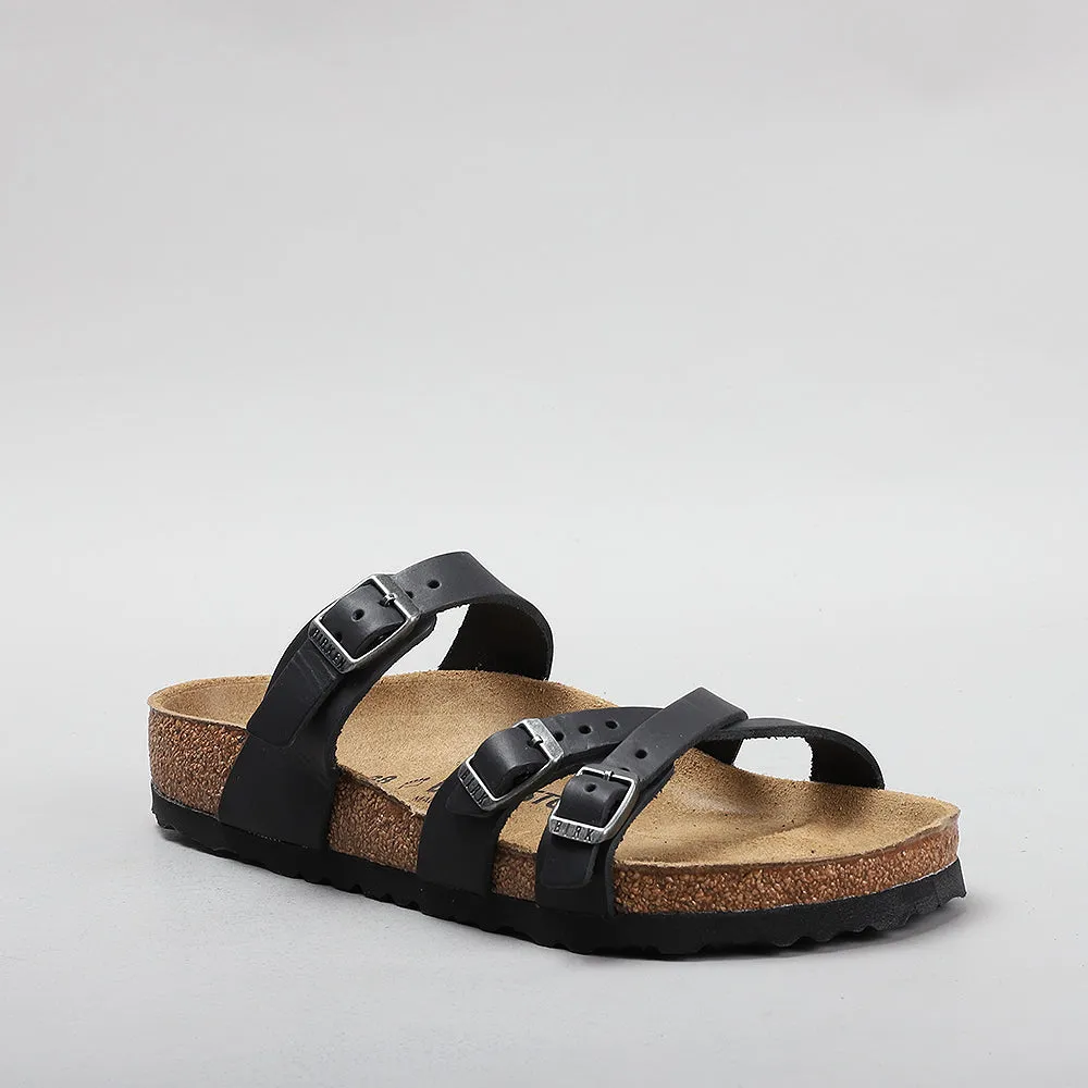 Black Oiled Leather BIRKENSTOCK FRANCA Sandals 1021112