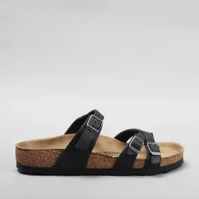 Black Oiled Leather BIRKENSTOCK FRANCA Sandals 1021112