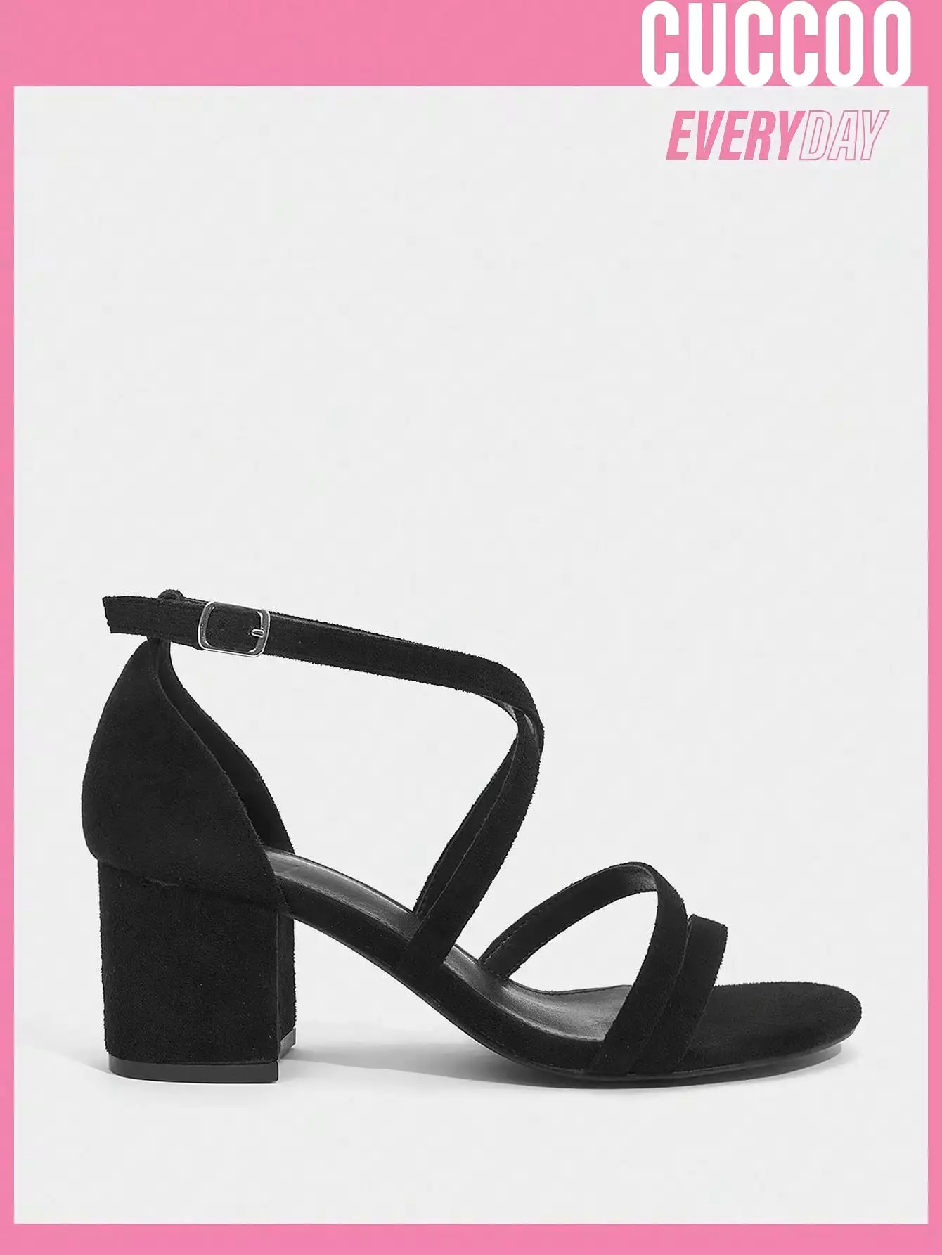 Black Strappy High Heel Sandals for Women - Fashionable Spring and Summer Footwear