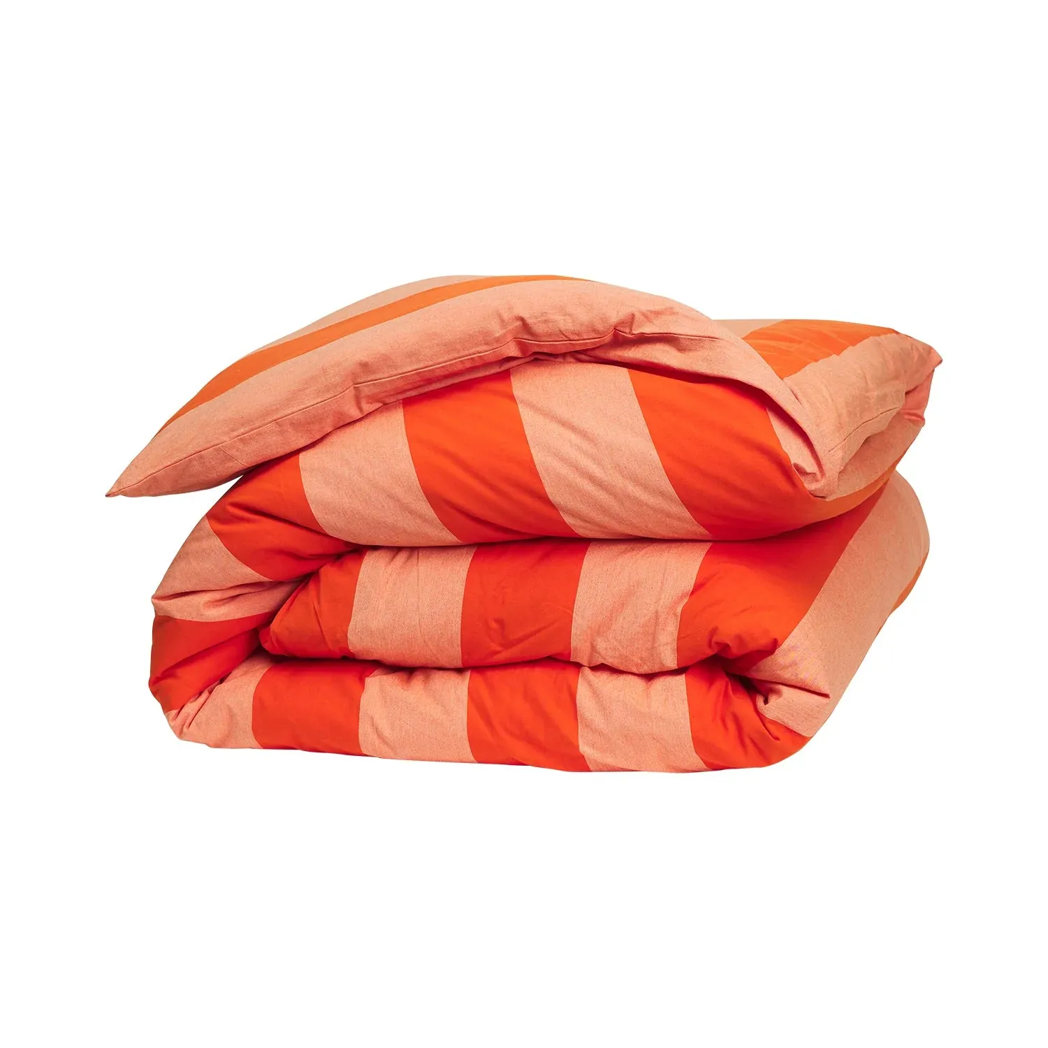 Blanca Cotton Duvet Cover - Aperol