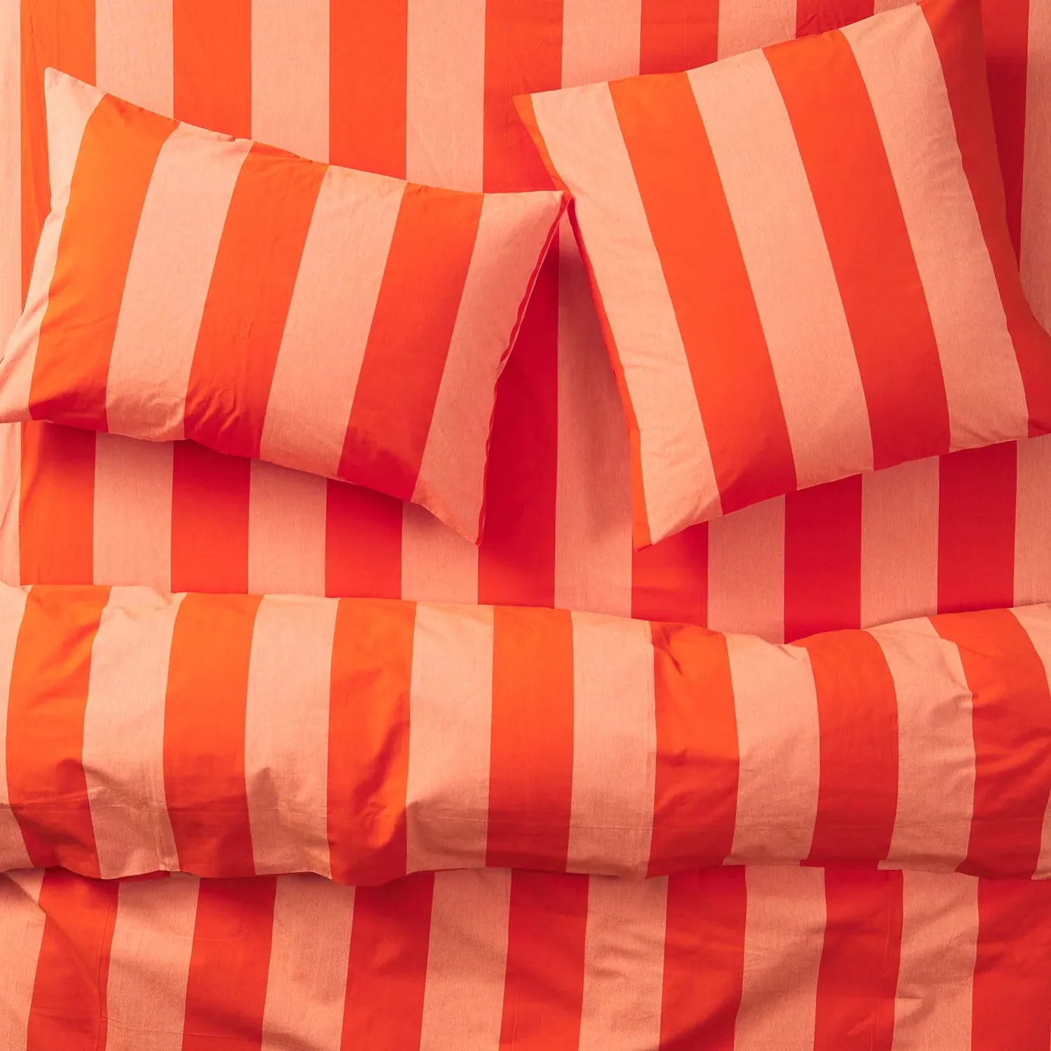 Blanca Cotton Duvet Cover - Aperol