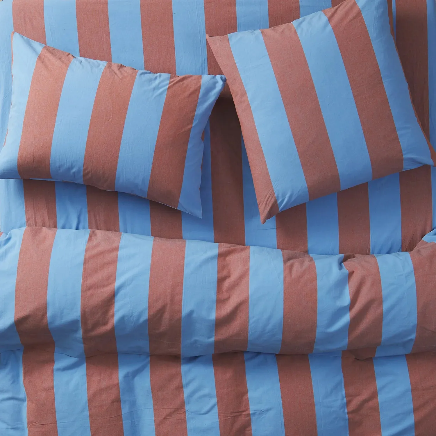 Blanca Cotton Duvet Cover - Aperol