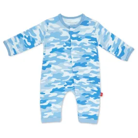 Blue Camouflage Magnetic Jumpsuit