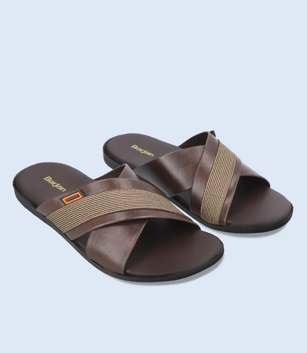 BM5551 Brown Men's Slipper