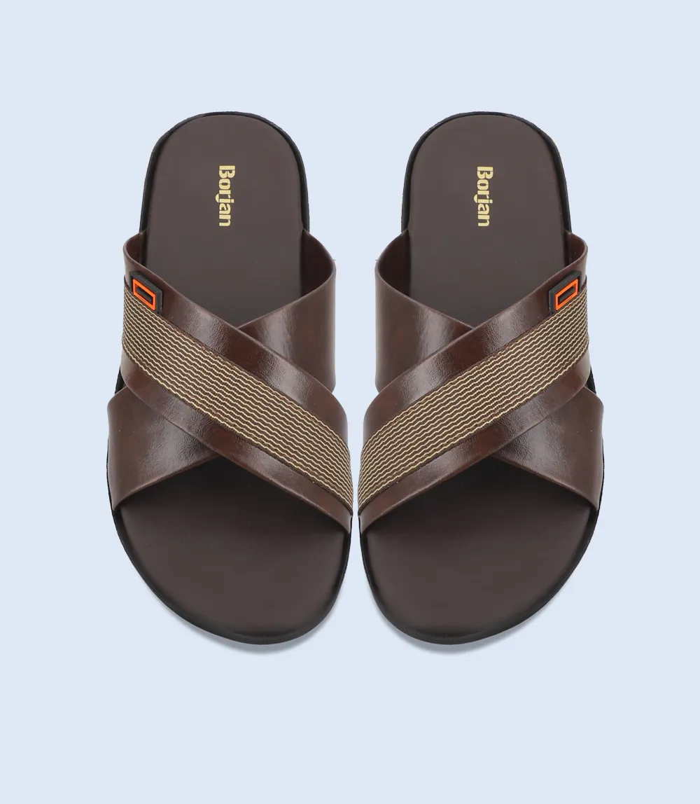 BM5551 Brown Men's Slipper