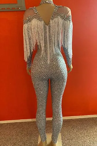 Body Party Diamante Bodysuit(Ready To Ship)