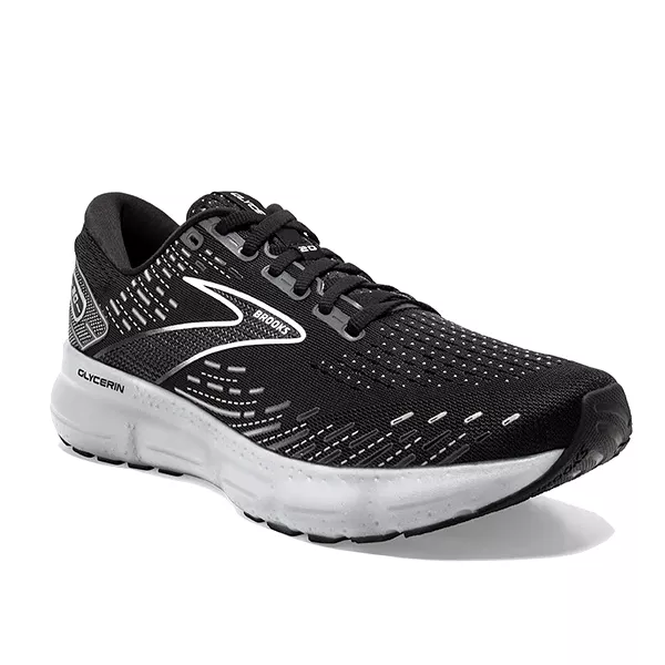 Brooks Glycerin 20 Wide Black/White Men's - Buy Now.