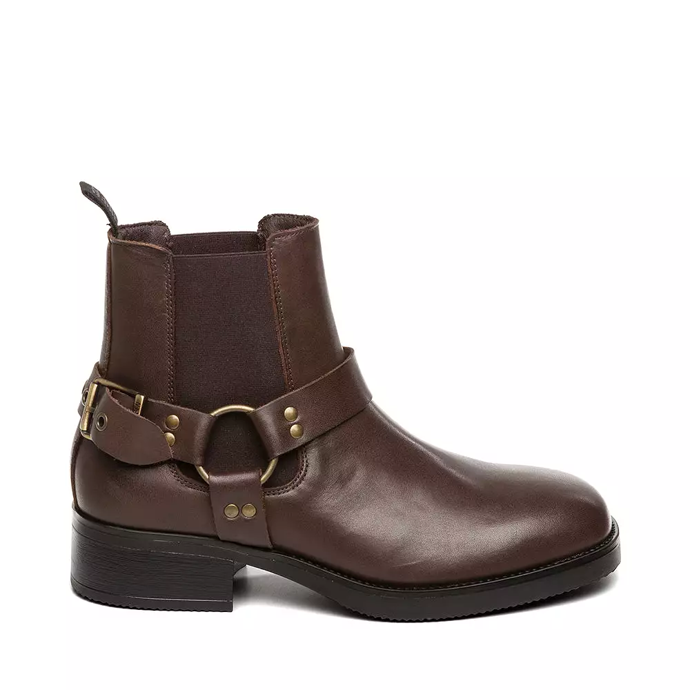 Brown leather Antonn boots