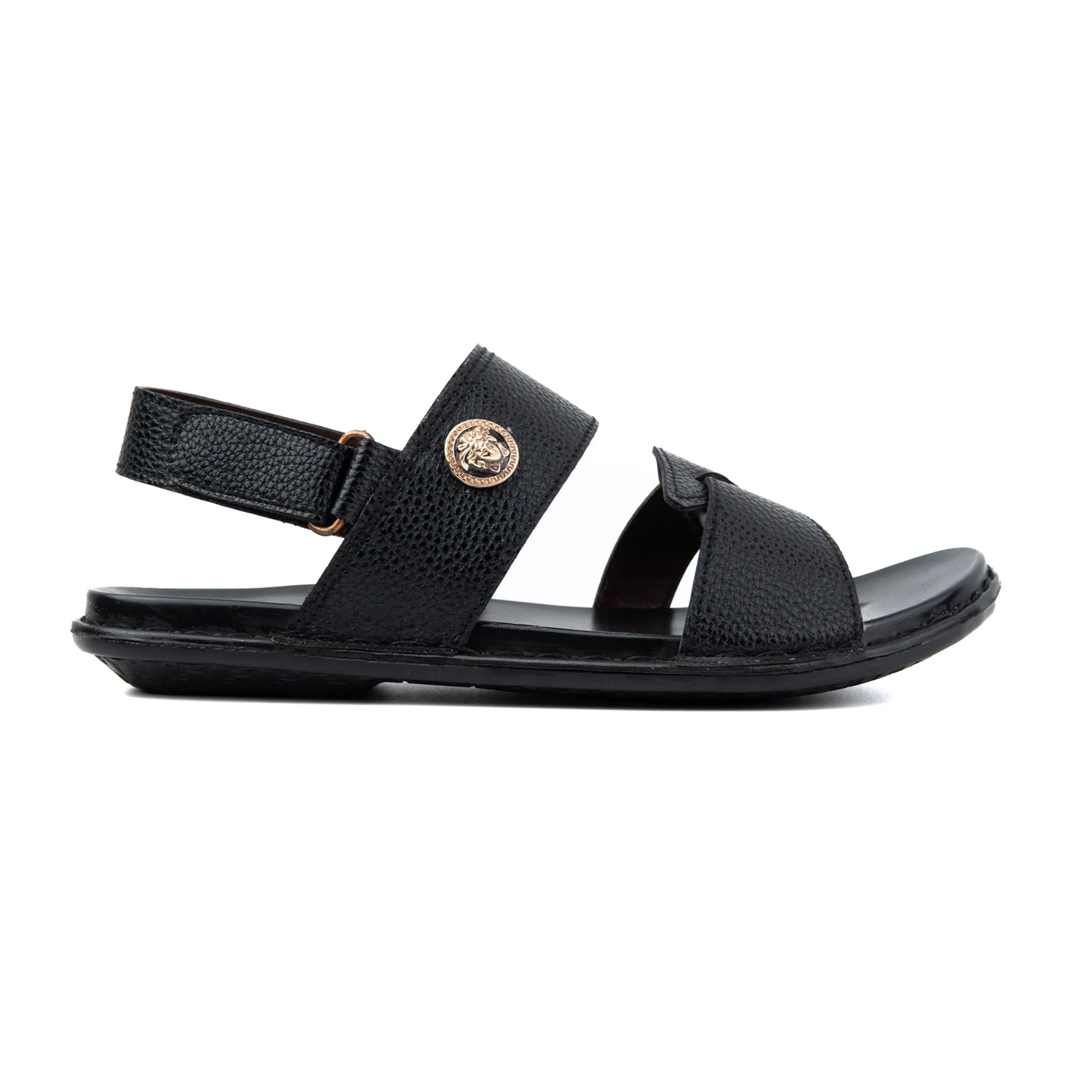 Buckle Strap Leather Sandals for Men