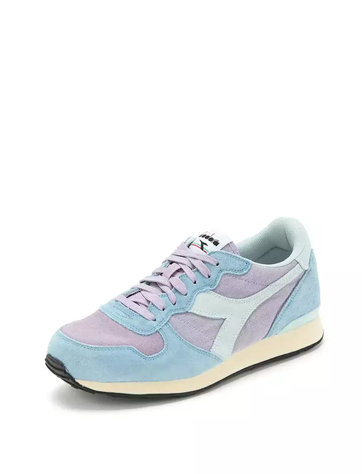 Camaro Suede Trainers for Women - Lavender Gray / Stone Blue | Diadora