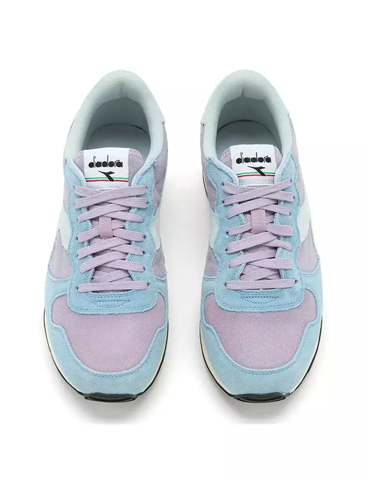 Camaro Suede Trainers for Women - Lavender Gray / Stone Blue | Diadora