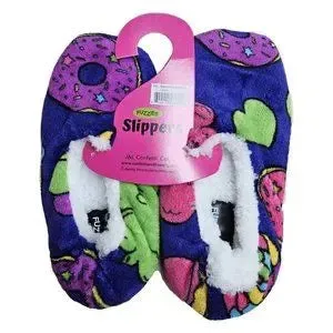 Carnival Girls' Fuzzy Slippers