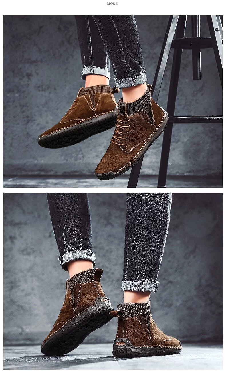 Casual ankle boots for men