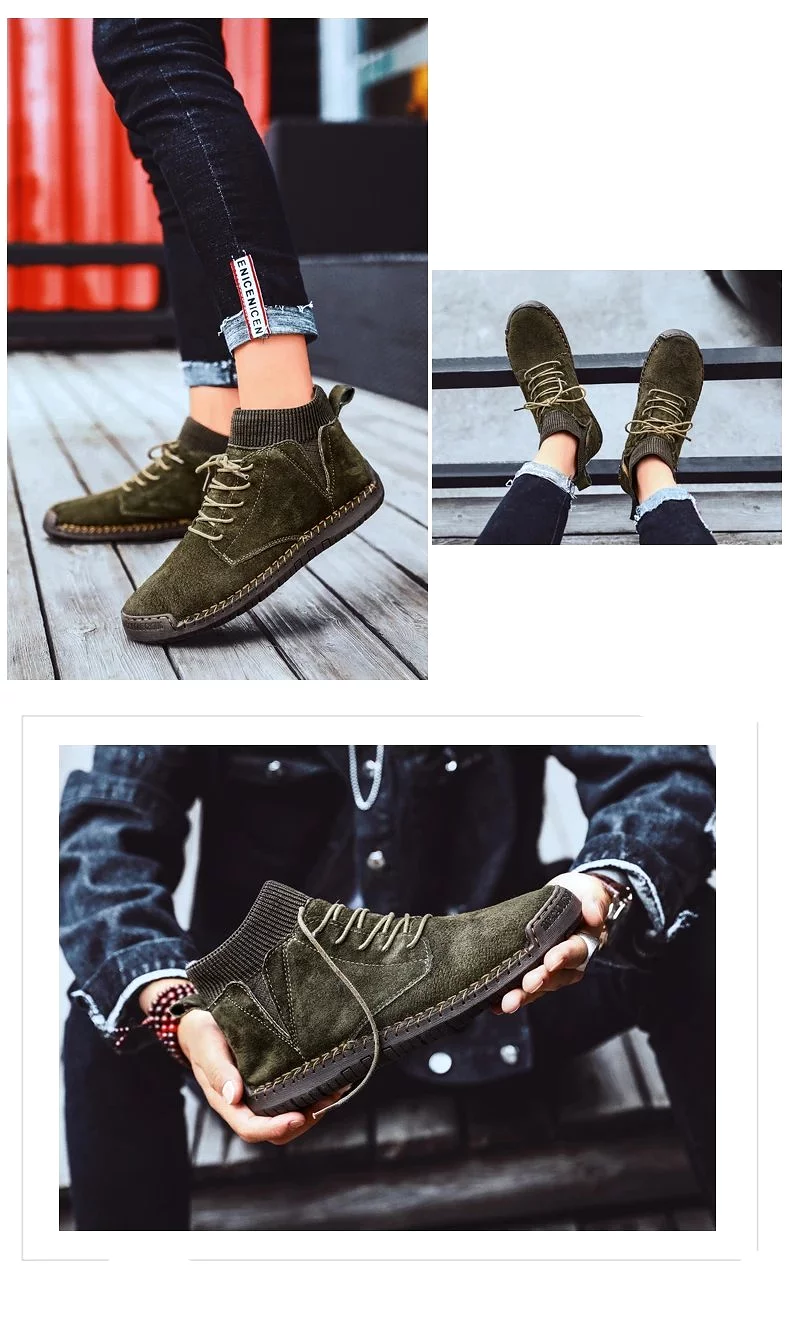 Casual ankle boots for men