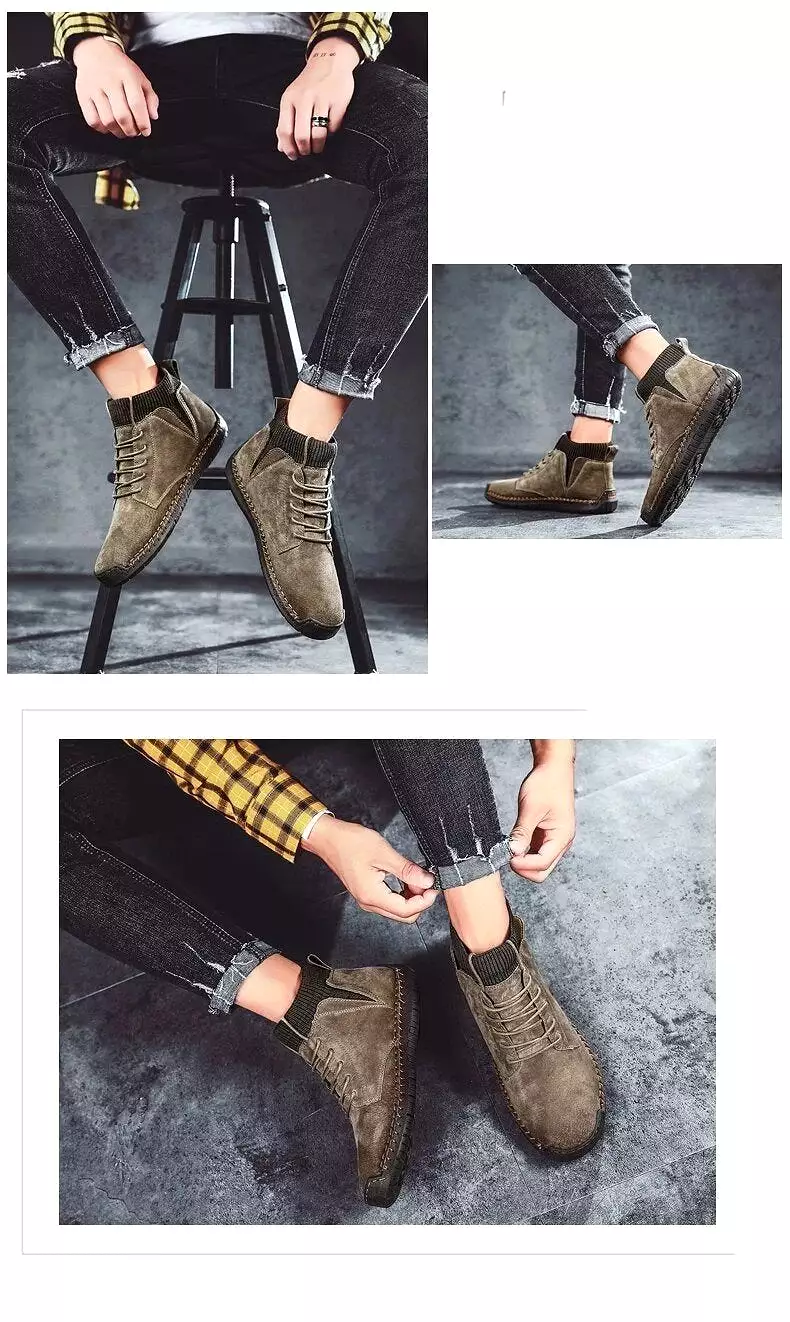 Casual ankle boots for men